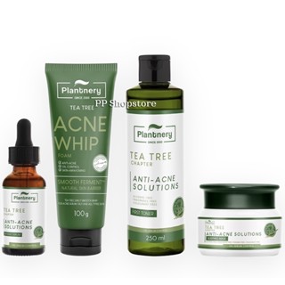 [แบบเซต] Plantnery Tea Tree Acne Fix Set Kit (Tea Tree Serum/ Toner/ Sleeping Mask/ Whip Foam) เซตจบปัญหาสิว เพื่อผิวเรี