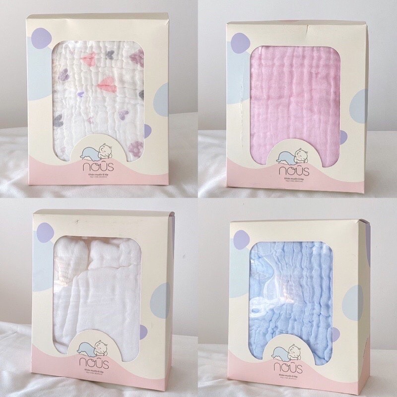 [ Nous] ผ้าเช็ดตัว Muslin premium Nous