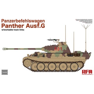 RYEFIELD MODEL (RFM) 1/35 RM5089 Panther Ausf. G Panzerbefehlswagen w/Workable Track Links