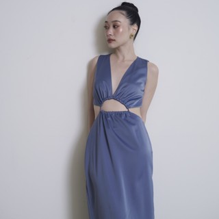 FABLABxPissini Odette Dress [Dark Blue]