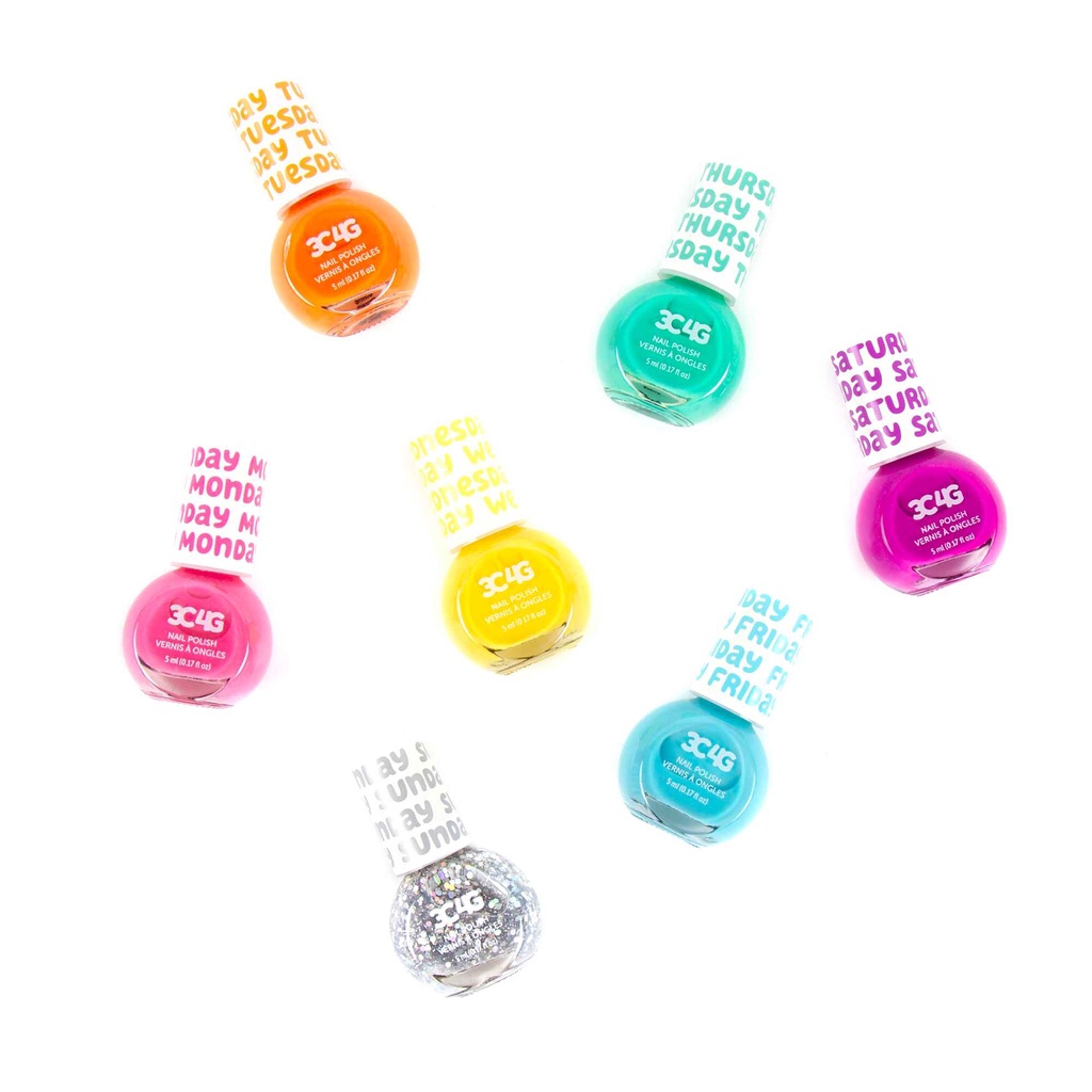 3C4G Rainbow Days of the week Nail Polish ราคา ถูกที่สุด ดีลบีเคเค แกลเลอรีภาพที่ 3