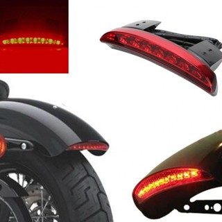 Motorcycle LED Chopped Rear Fender Brake License Plate Tail Light Running Stop Lamp Light For Harley Sportster XL 883 12