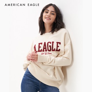 American Eagle Oversized Crew Neck Sweatshirt เสื้อ สเวตเชิ้ต ผู้หญิง โอเวอร์ไซส์ คอกลม  (NWSH 045-1830-106)