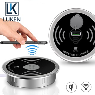 Luken 3 in 1 ที่ชาร์จไร้สาย 15W Type-C USB C ชาร์จเร็ว 3.0