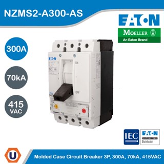 EATON Molded Case Circuit-Breaker (MCCB) 3P, 300A, 70kA ที่ 415VAC รหัส NZMS2-A300-AS สั่งซื้อได้ที่ร้าน Ucanbuys