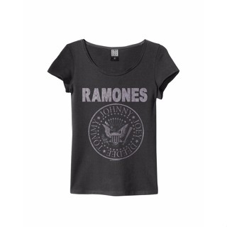 Lmytx2 เสื้อยืด ผ้าฝ้าย พิมพ์ลายโลโก้ Ramones พลัสไซซ์ สําหรับผู้ชายสามารถปรับแต่งได้