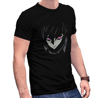 เสื้อยืดผ้าฝ้าย เสื้อยืดแขนสั้น ทรงหลวม พิมพ์ลายอนิเมะ Code Geass Lelouch Vi Britannia สไตล์ญี่ปุ่น คลาสสิก สําหรับผู้ชา