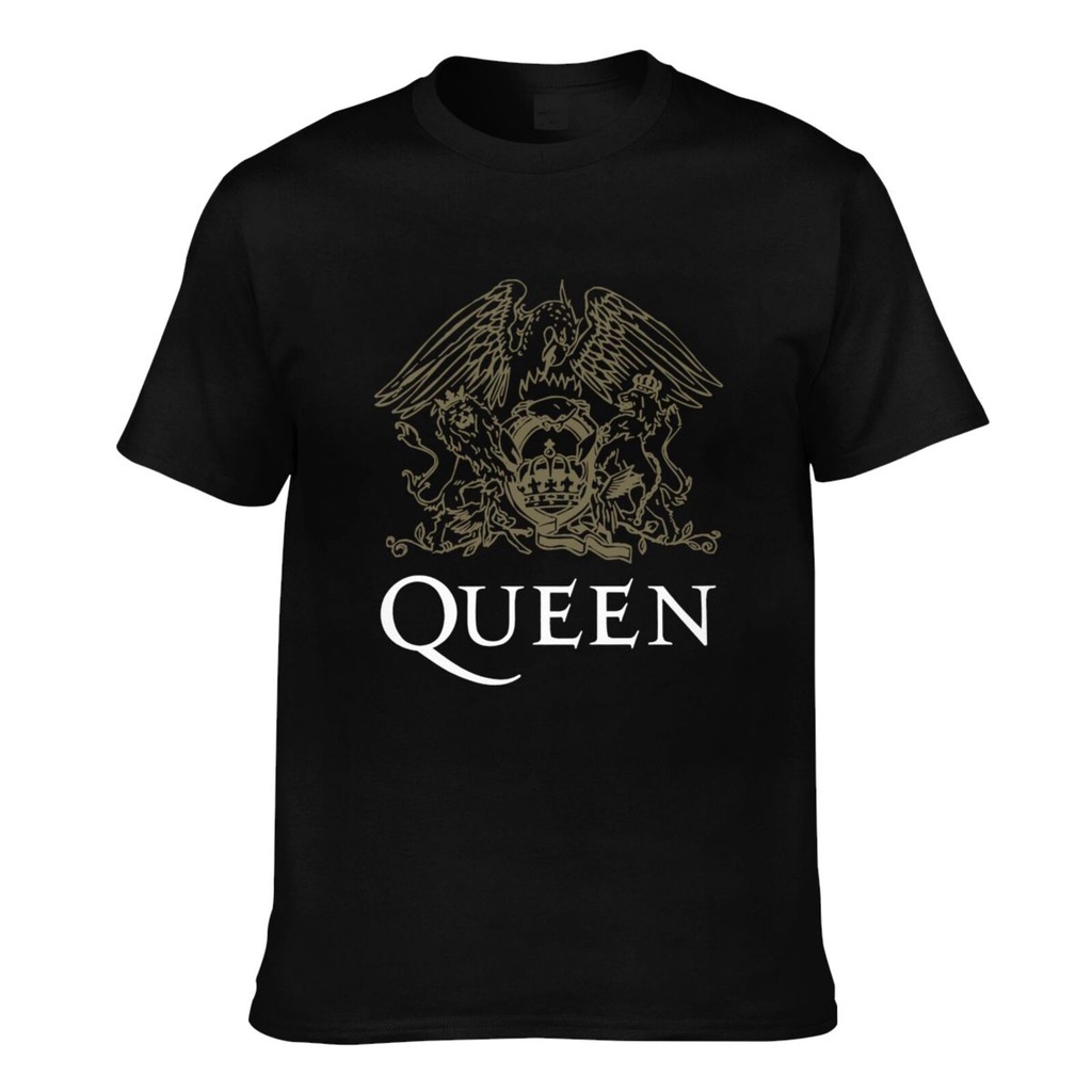 เสื้อยืด พิมพ์ลาย Queen Crest แฟชั่นสําหรับผู้ชาย
