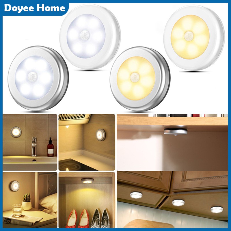 Motion Sensor Light LED Night Light Lampu tidur Wireless Induction lamp Bedroom Cabinet Light Lampu Sensor