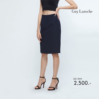 Guy Laroche กระโปรงทรงแคบ กระโปรงทำงาน  Business Basic Skirt กระโปรงทำงานสีน้ำเงิน (GZ12NV)