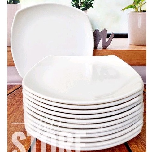 12.ชิ้น PRASMANA DINNER PLATES CPER SERVING BOXES MATERIAL MELAMINE WARE THICK และ STRONG