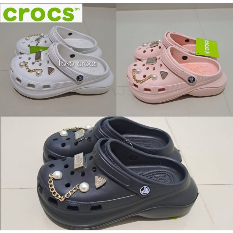 Crocs bae clog fashion / Crocs bae fashion รวมเพชร jibitz