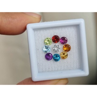 4.0mm. พลอยเนื้ออ่อนแฟนซี 9 สี ชุดละ 550฿