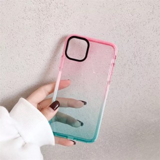 P01-เคสใส ไล่สีชมพูฟ้า ใช้สำหรับ iPhone 13 Pro Max / 13 Pro / 13