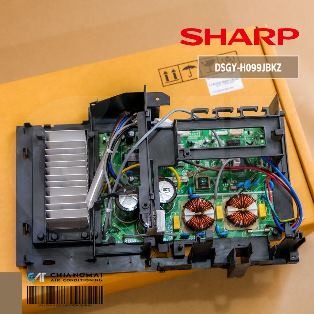 DSGY-H099JBKZ แผงวงจรแอร์ SHARP แผงบอร์ดแอร์ชาร์ป แผงบอร์ดคอยล์ร้อน รุ่น AU-PGX24, AU-GX24 อะไหล่แอร