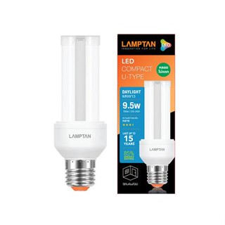 หลอด LED COMPACT U-Type 9.5W DAYLIGHT E27 LAMPTAN