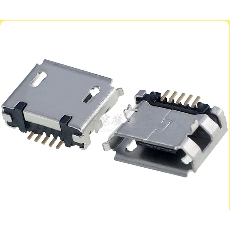 Mike Pin ซ็อกเก็ตตัวเมีย 5.9 พร้อมคอลัมน์ micro USB 5P DIP Pin