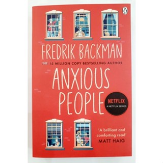 Anxious People by Fredrik Backman bestselling author of A Man Called Ove หนังสือภาษาอังกฤษ มือหนึ่ง