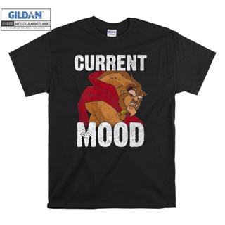 [COD]Gildan เสื้อยืด โอเวอร์ไซซ์ พิมพ์ลาย Disney Beauty And The Beast สําหรับเด็กทุกเพศ 6645S-5XL