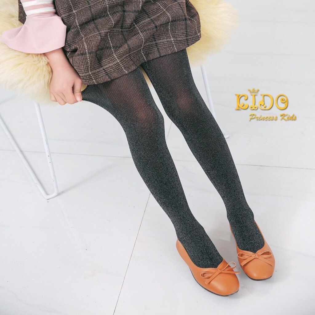 ถุงน่องเด็ก(หน้าร้านอยู่รัชดา)L16S36 สีดำผ้าเงาวิ้งๆแบบทึบ