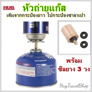 หัวถ่ายแก๊ส ตัวถ่ายแก๊ส ถ่ายแก๊ส วาวล์วถ่ายแก๊ส หัวเติมแก๊ส Gas refill adapter ที่เติมแก๊สซาลาเปา Gas adapter เติมแก๊ส h