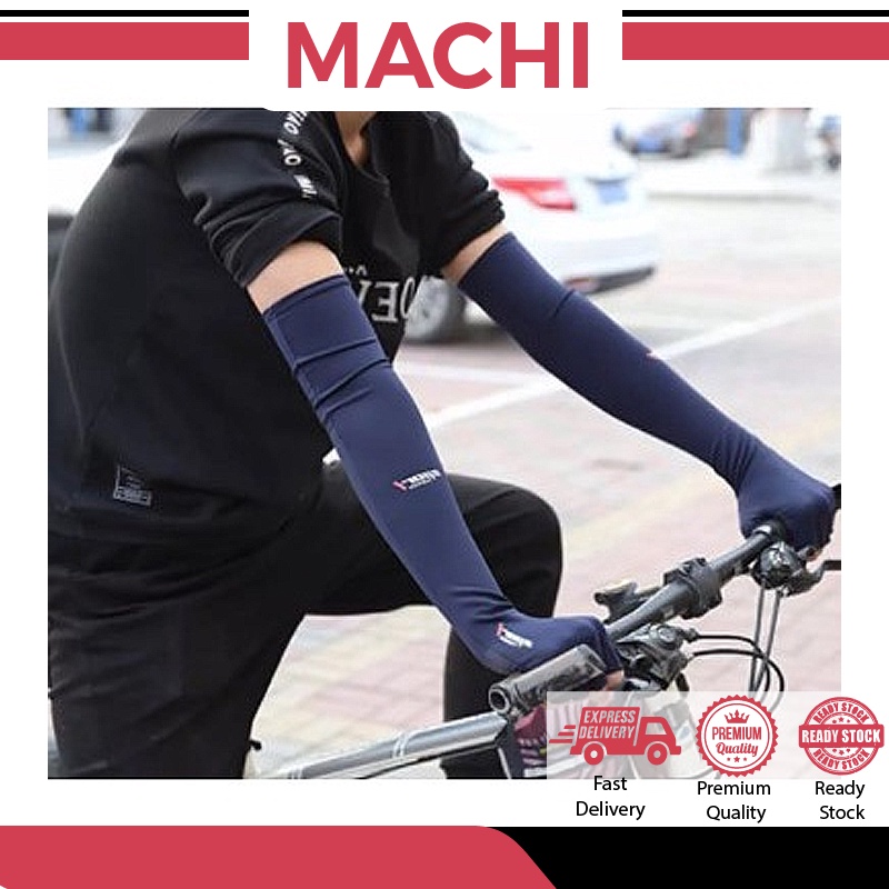 SPORT WOLF Sun Protection Long Sleeve Gloves - Outdoor - UV - Glove - Hand Wear-Rider Sarung Tangan 