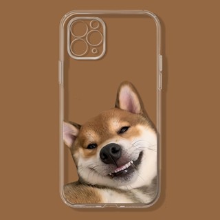 Smile shiba inu~เคสไอโฟน iPhone 12 14 pro 7 14 se2020 เคส TPU Xr Xs X max 13 11 pro max 8 7plus case 8พลัส cover นิ่ม