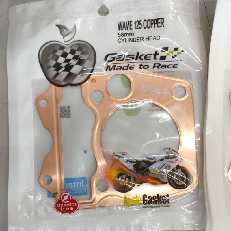 WAVE125 HEAD GASKET COPPER 56M 57M 60M 63M COPPER GASKET HEAD WAVE 125