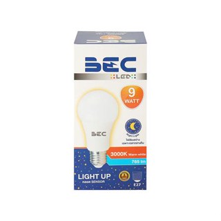 หลอด LED BEC LIGHT UP SENSOR 9 วัตต์ WARMWHITE E27