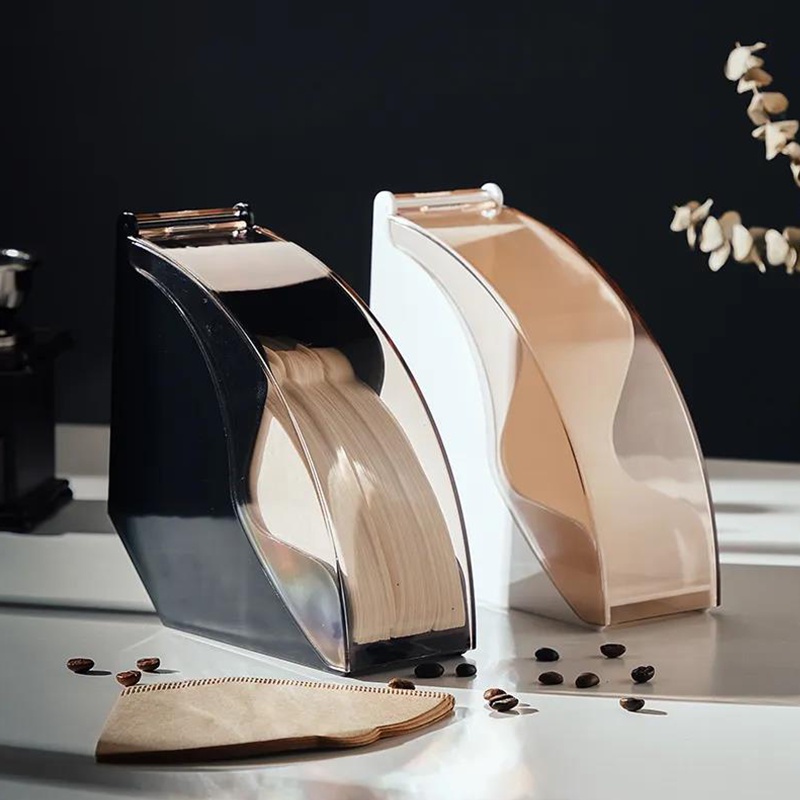 [C014]กล่องใส่กระดาษดริปกาแฟ วัสดุเรซิน มีให้เ2ลือก 2สี Coffee Filter Box