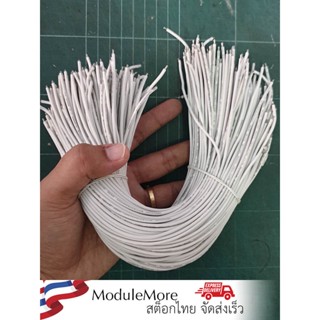 สายไฟซิลิโคนสีขาว 18AWG 30cm 1 เส้น Silicone wire 18AWG 30cm 1 wire