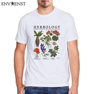 เสื้อผ้าผชเสื้อยืดผ้าฝ้าย 100 แขนสั้น พิมพ์ลาย Herbology แฟชั่นฤดูร้อน สําหรับผู้ชาย 2021#39; s เสื้อเชิ้ตฮาราจูกุ สีดํา