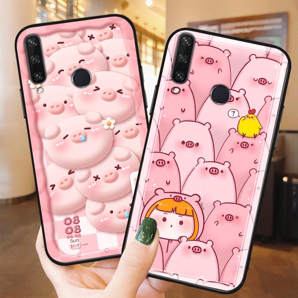 เคสโทรศัพท์ Huawei y6p / huawei y6p 2020 เต็มไปด้วยหมีตลก หมู ฉลาม