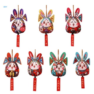 NERV 2023 Chinese New Year Opera Bunny Decorative Ornament Crafts Dolls Supplies