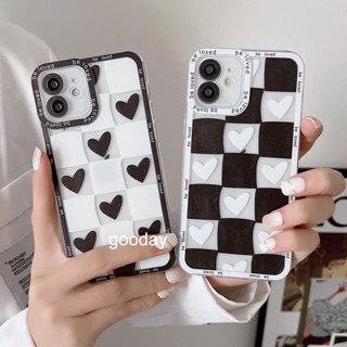 เคสโทรศัพท์มือถือแบบนิ่ม ใส กันกระแทก ลายตาราง สีดํา ขาว สําหรับ Vivo V25 V23 V20 Pro V23e V21e V21 Y35 Y16 Y02s Y72 Y73 Y52 5G Y15A Y15s Y19 Y17 Y15 Y12 Y30 Y50 Y30i