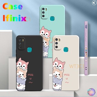 เคส Infinix Hot 9 Play Hot 10 Hot 10 Play Hot 11 Play Hot 10s Hot 10T Hot 10i Hot 11 Hot 11s โทรศัพท์มือถือ แบบนิ่ม ลายสัตว์เลี้ยงน่ารัก สําหรับ  (3GG)