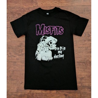 Sanc6 [พร้อมส่ง] เสื้อยืด ผ้าฝ้าย 100% พิมพ์ลาย Misfits Die Die My Darling พลัสไซซ์ พลัสไซซ์ ของขวัญคริสต์มาส สําหรับผู้