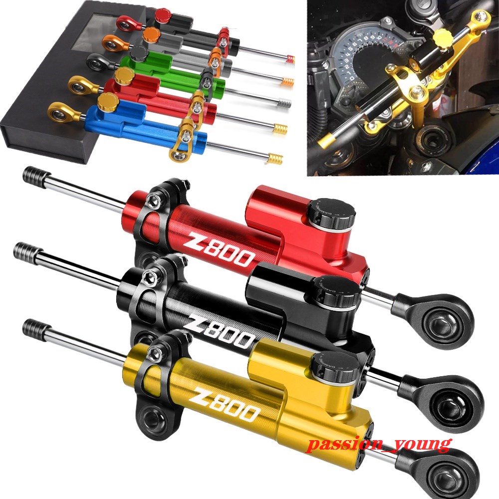 สําหรับ Kawasaki Z800 Z 800 2013 2014 2015 2016 2017 CNC Universal อลูมิเนียมรถจักรยานยนต์ Damper พวงมาลัย Stabilizer การควบคุมความปลอดภัย