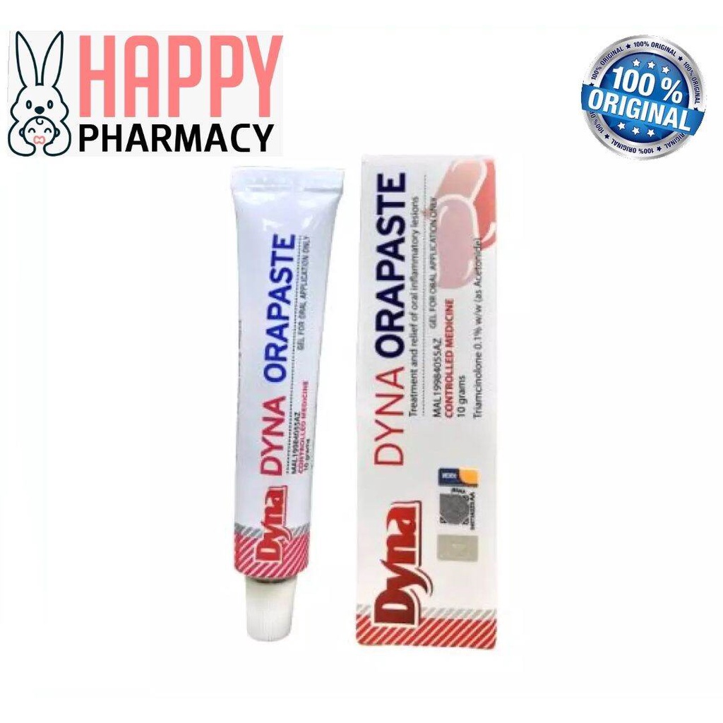 Dyna Orapaste Mouth Gel 10g [EXP:4/24] Oral Gel สําหรับ TOOTCHACHE, SWELLING, ปาก, BROKEN, ULCER