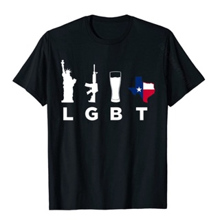 ขายดี!LGBT Parody Funny Texas T-Shirt Funny Funny Tshirts Cotton Tops Shirt For Men Cal   huom 31ISS-5XL