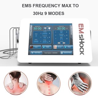 2 in 1 Shockwave and EMS Electronic Muscle Stimulator Physical Therapy Machine ED Treatment Slimming Machine VJXV