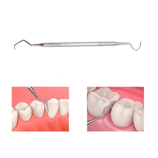 【ddydental】เครื่องมือทันตกรรม หัวคู่ สเตนเลส สําหรับทําความสะอาดช่องปาก