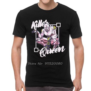 Jojos Bizarre Adventure T-shirt Men Graphic T Shirt anime  Cotton Killer Queen Tshirt Urban Tee Tops Harajuku Streetwear