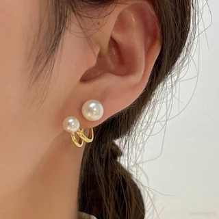 ส่งด่วนภายในวัน🌈 ต่างหู ต่างหูมุก แฟชั่น เครื่องประดับผู้หญิง สไตล์เรียบหรู สําหรับผู้หญิง ต่างหู น่ารัก