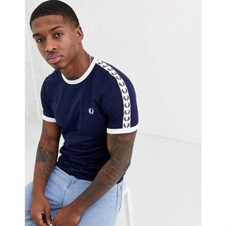 Fred Perry Taped Ringer T-Shirt in Navy