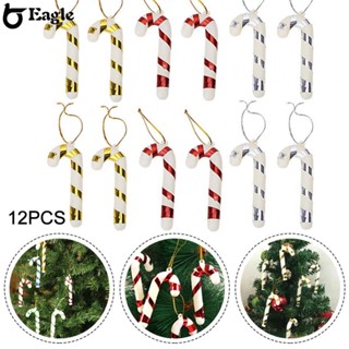 [ FAST SHIPPING ]12PCS Color Christmas Cane Christmas Tree Decoration Pendant Candy Cane