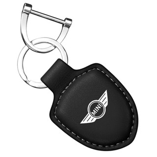 MINI COOPER keychain COUNTRYMAN JCW CLUBMAN F54 F55 F56 F57 F58 F60 R55 R57 R58 R60 leather triangle badge key pendant