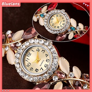 กำไลนาฬิกาข้อมือแฟชั่นผู้หญิงประดับ Dial Rhinestone