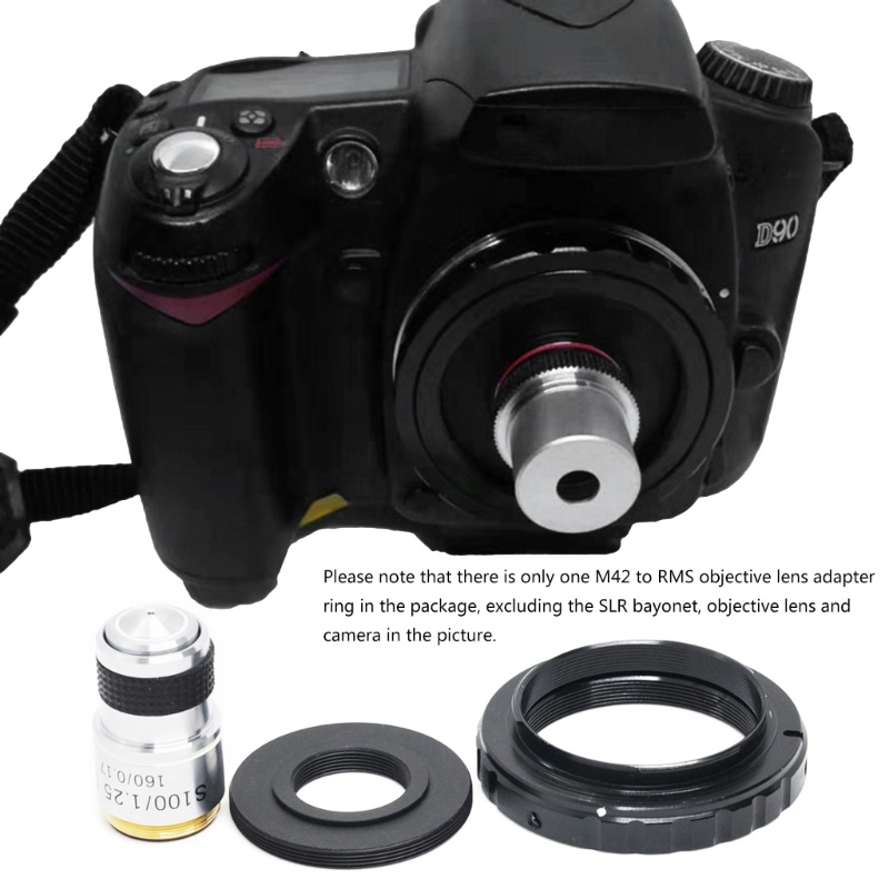 Pcf* อะแดปเตอร์เมาท์เลนส์ เลนส์วัตถุประสงค์ RMS ถึง M42 อะแดปเตอร์เกลียวสกรู