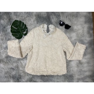 เสื้อขนสัตว์หนานุ่ม มือสอง สภาพดี